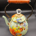 Mackenzie Childs Garden Floral Tea Kettle Teapot 2 Quart