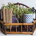 MCM Bamboo Hanging Wall Or Table Top Display Shelf