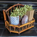 MCM Bamboo Hanging Wall Or Table Top Display Shelf