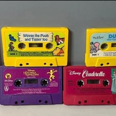 Vintage 5 Disney Cassettes/Tapes Story Teller/Music See Description