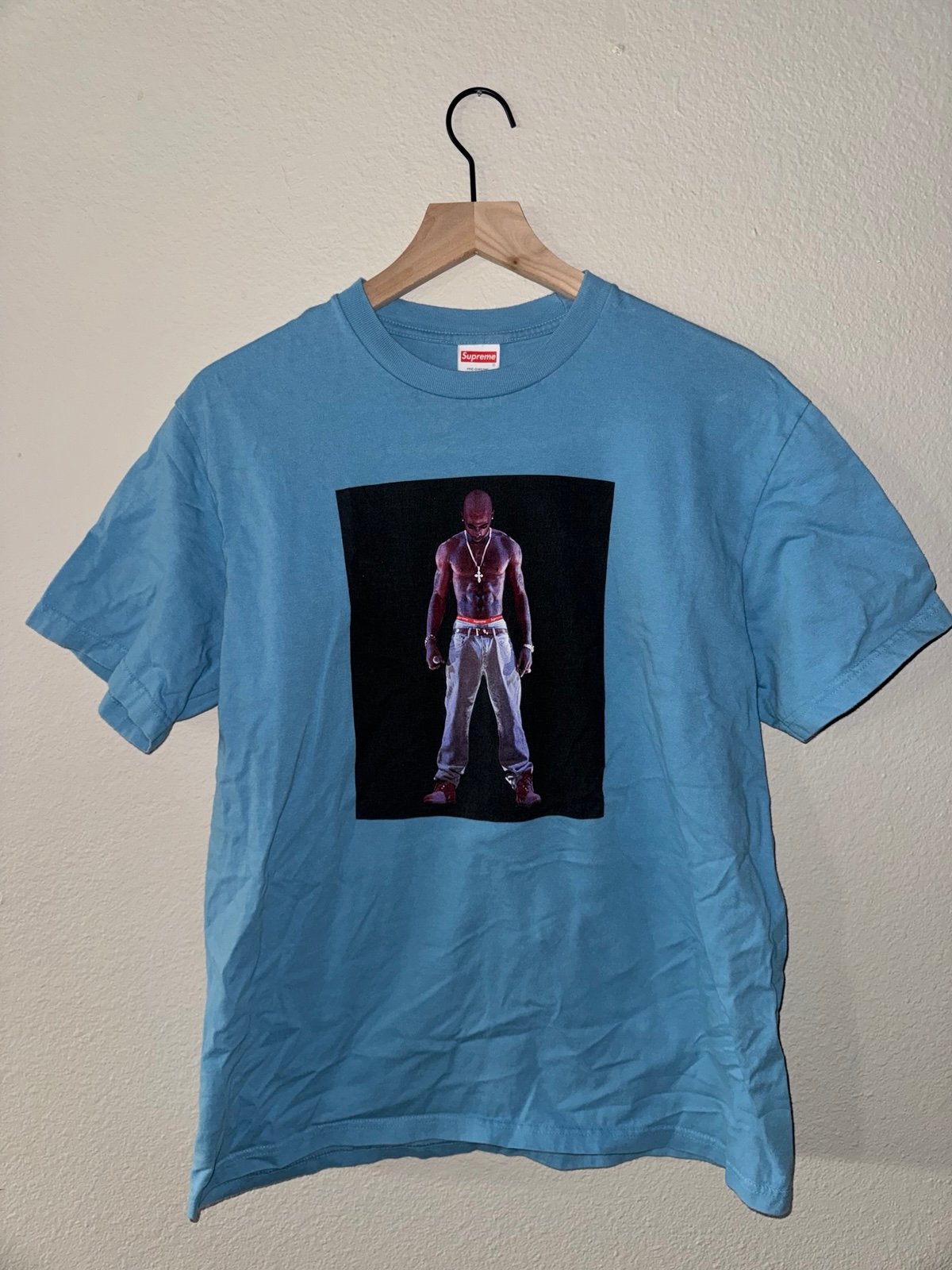 Supreme Tupac Hologram Tee SS20 Light Slate Size Medium