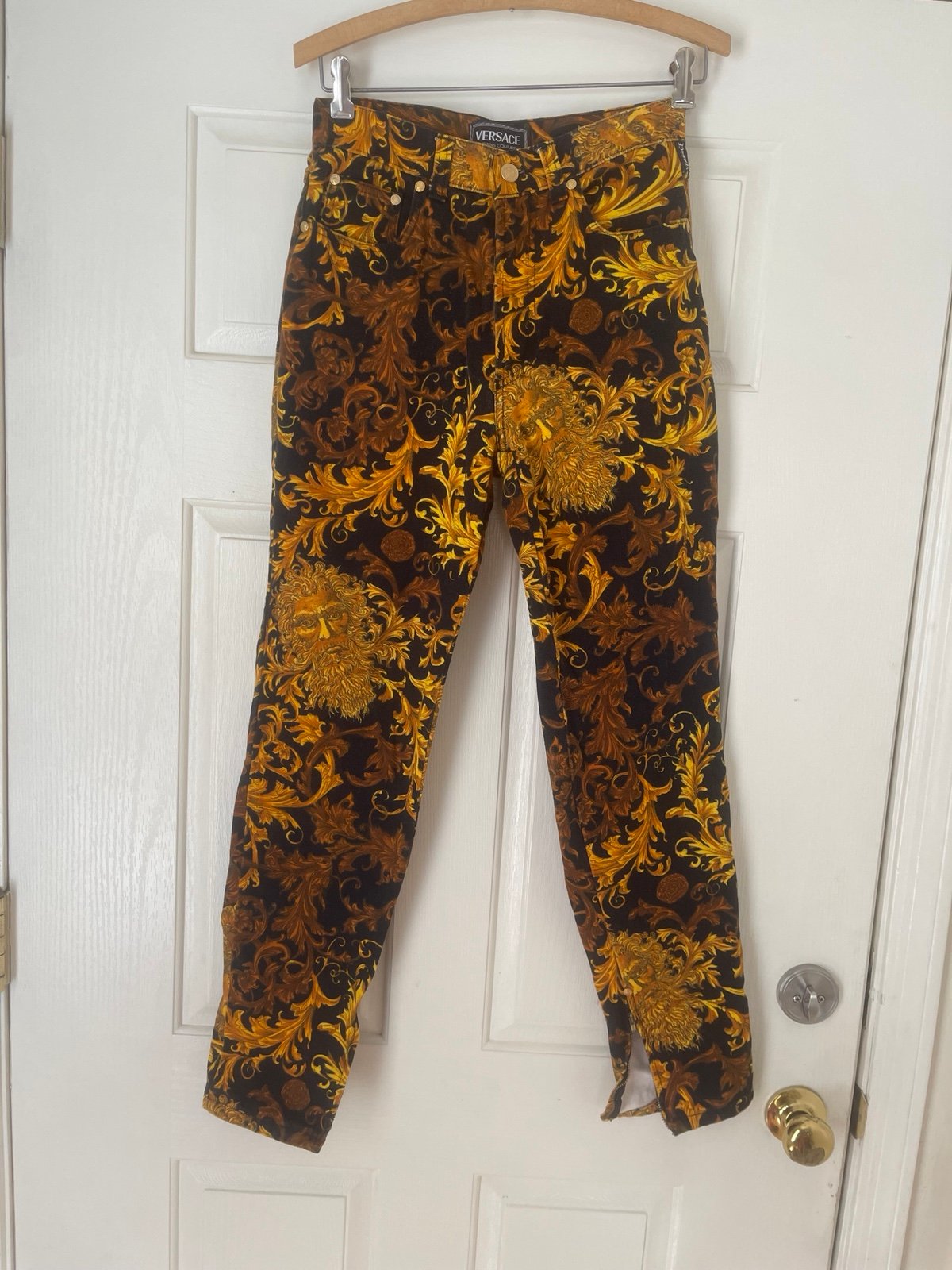 Rare Vintage 90s Versace Jeans Couture Baroque Medusa jeans
