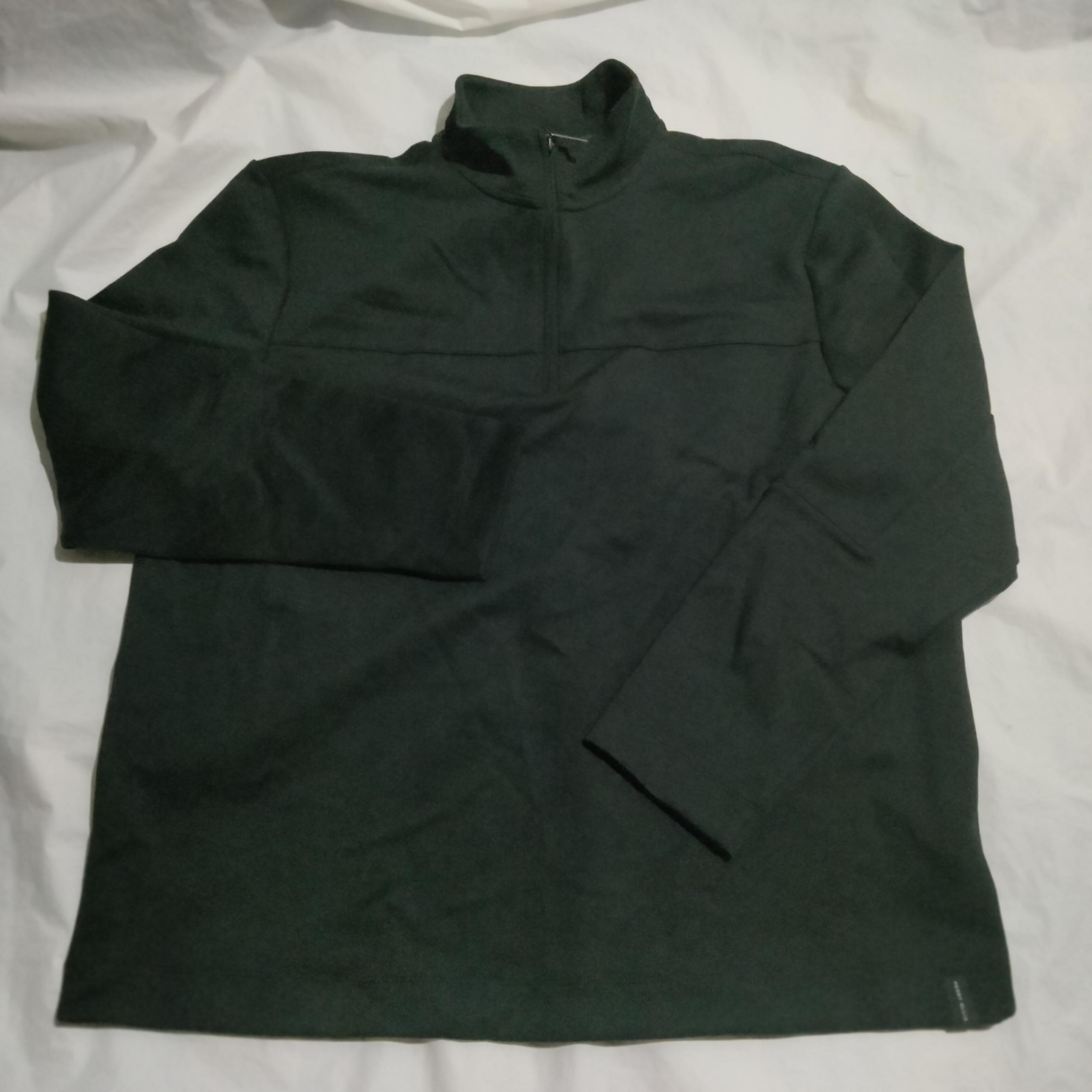 Perry Ellis 1/4 Zip Long Sleeve Pullover Sweatshirt Mens Size XL Black NWT