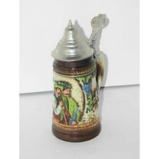 Vintage Gerzit Small Lidded Beer Stein W. Germany