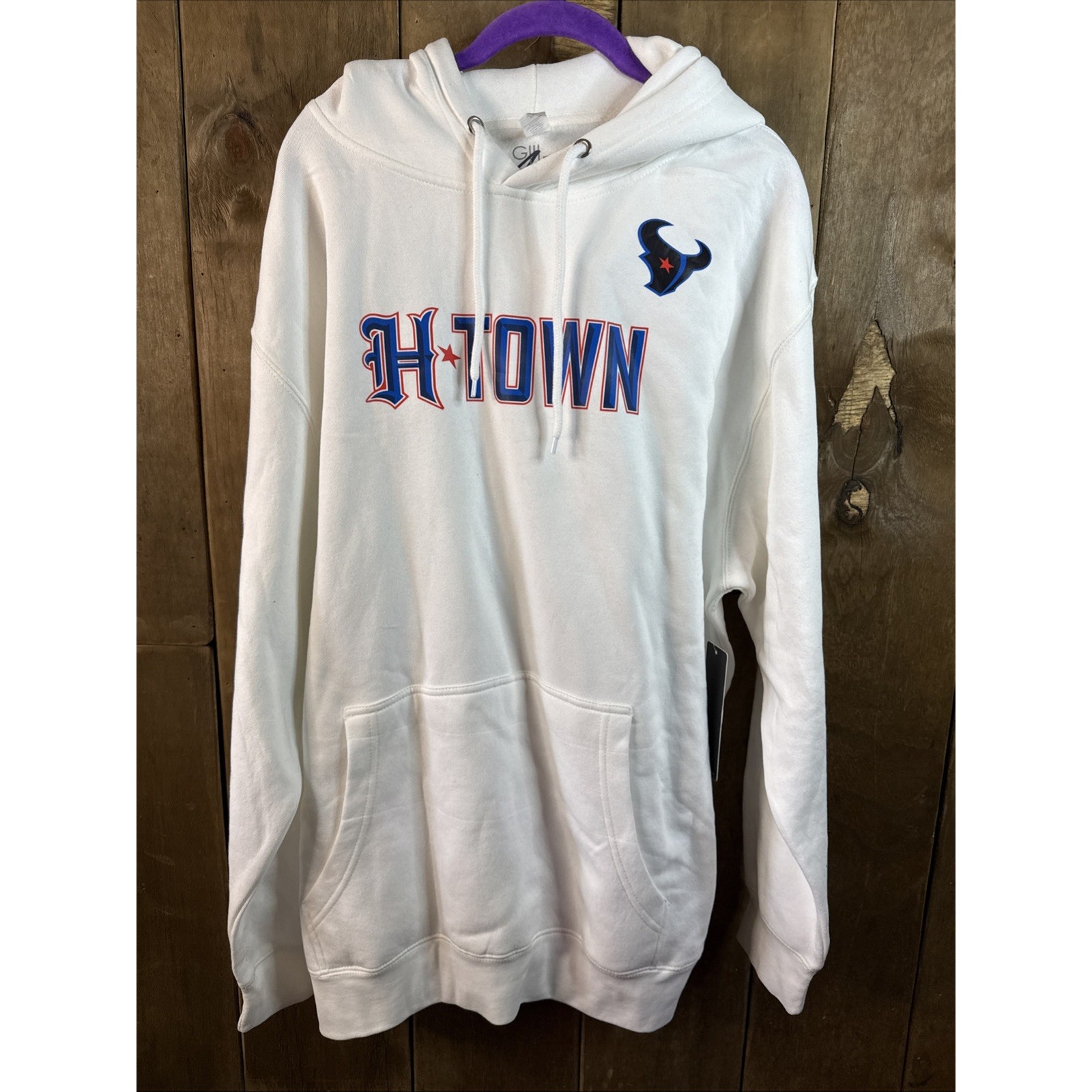 G-III 4 Her By Carl Banks Htown Hoodie White XL