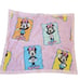 Vintage Disney Dundee Minnie Mouse Quilt Baby Blanket Comforter Pink Satin Trim
