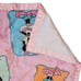 Vintage Disney Dundee Minnie Mouse Quilt Baby Blanket Comforter Pink Satin Trim