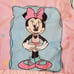 Vintage Disney Dundee Minnie Mouse Quilt Baby Blanket Comforter Pink Satin Trim