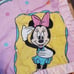 Vintage Disney Dundee Minnie Mouse Quilt Baby Blanket Comforter Pink Satin Trim