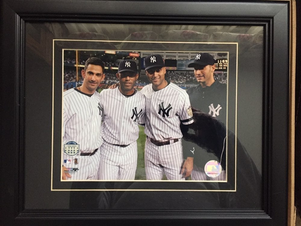 NY Yankees MLB Photo Of Jeter , Posada, Rivera, and Pettite 13 1/2 x 16 1/2 Size