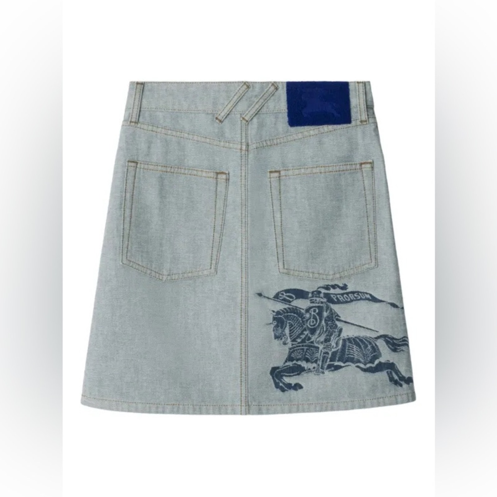 ミニスカート BURBERRY EMBROIDERED DENIM MINI SKIRT Burberry EKD Denim Mini Skirt | Neiman Marcus