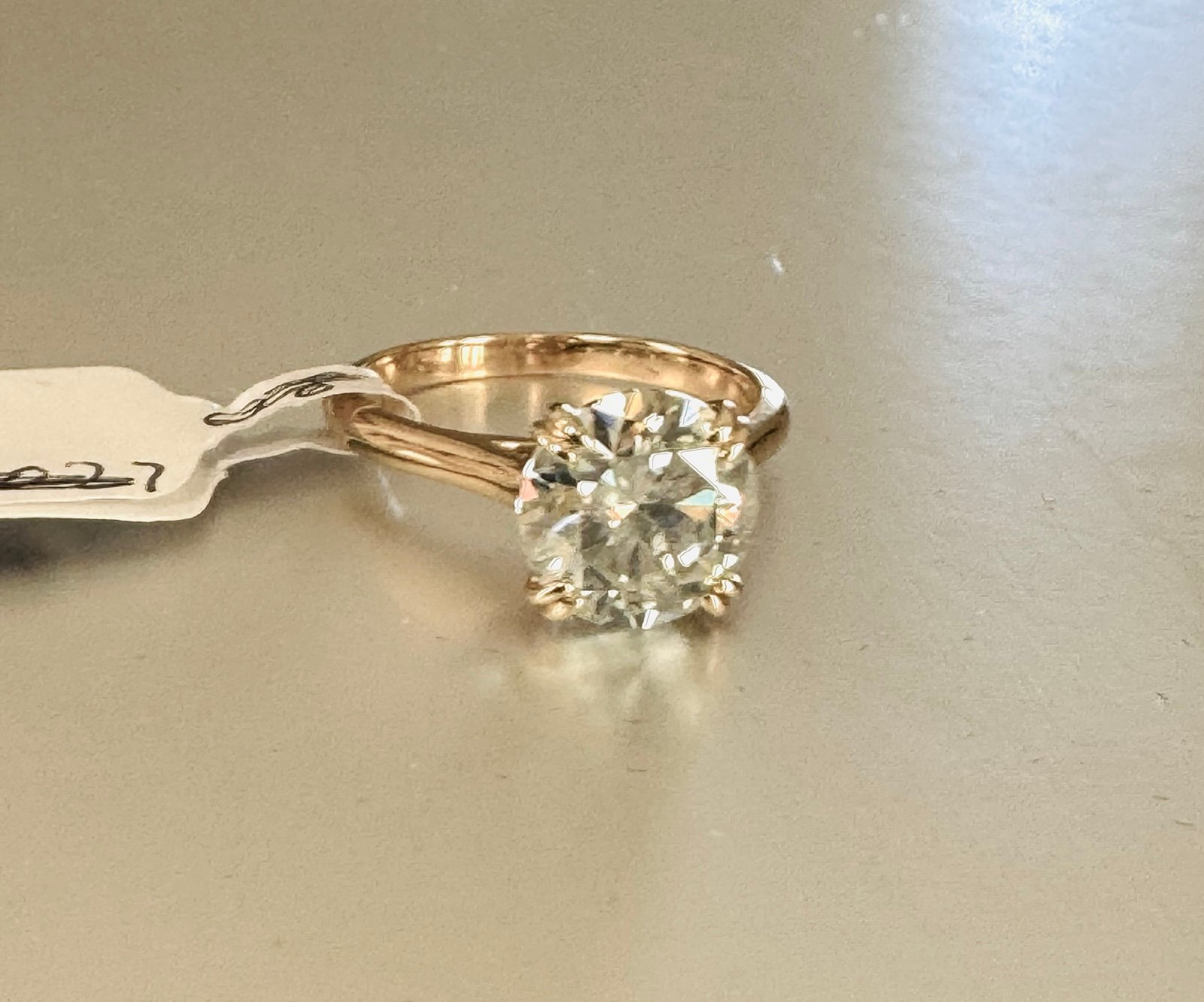 NEW‼️ EXCLUSIVE ‼️ 3CTs. DIAMOND SET IN SOLID 10K YG ENGAGEMENT Ring