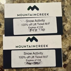 Mountain Creek Ski Lift Ticket