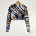 NEW Hand-Dyed Geode Cut-Out Crop Top | Size S