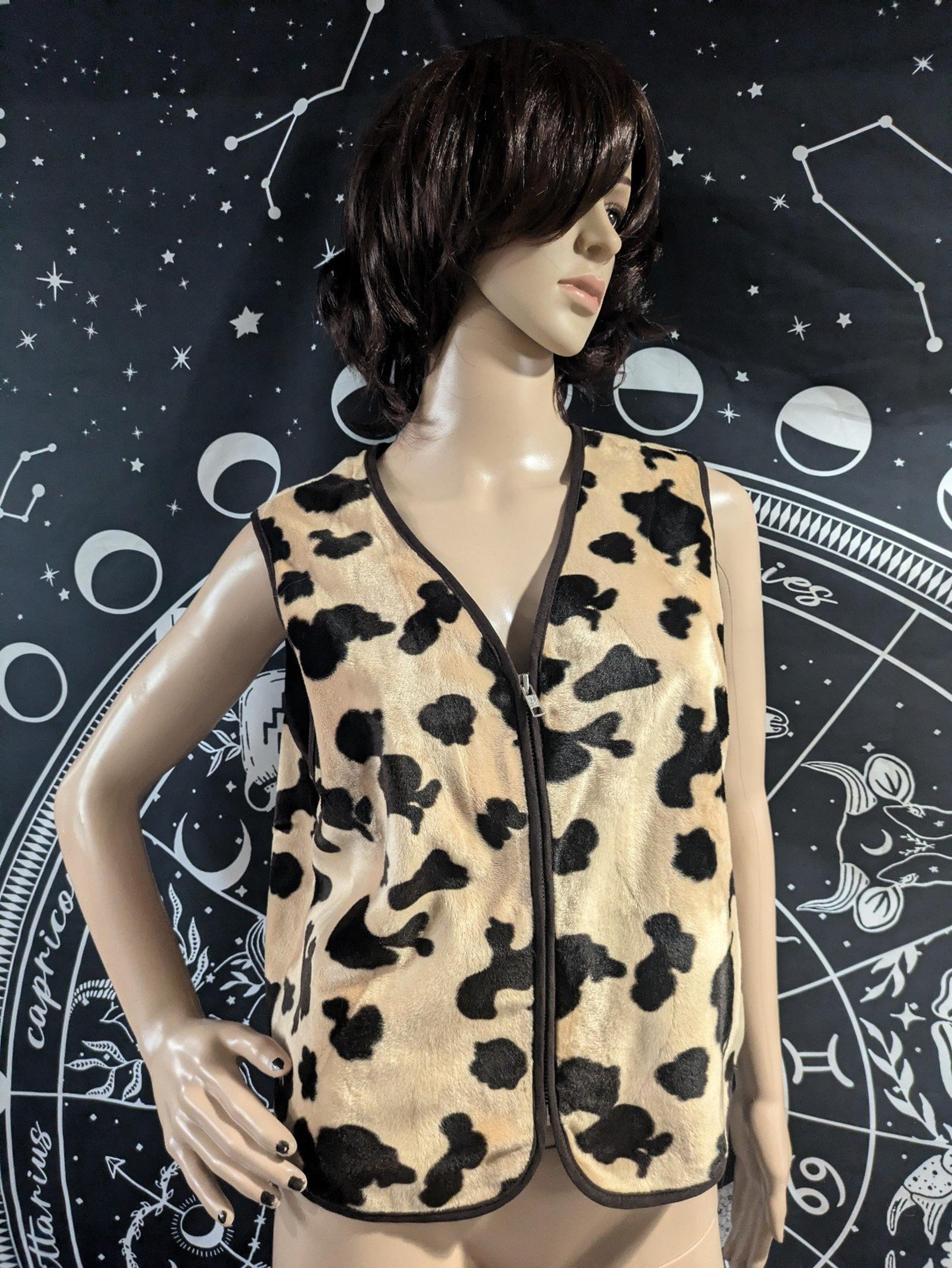 White Stag Faux Cow Vest