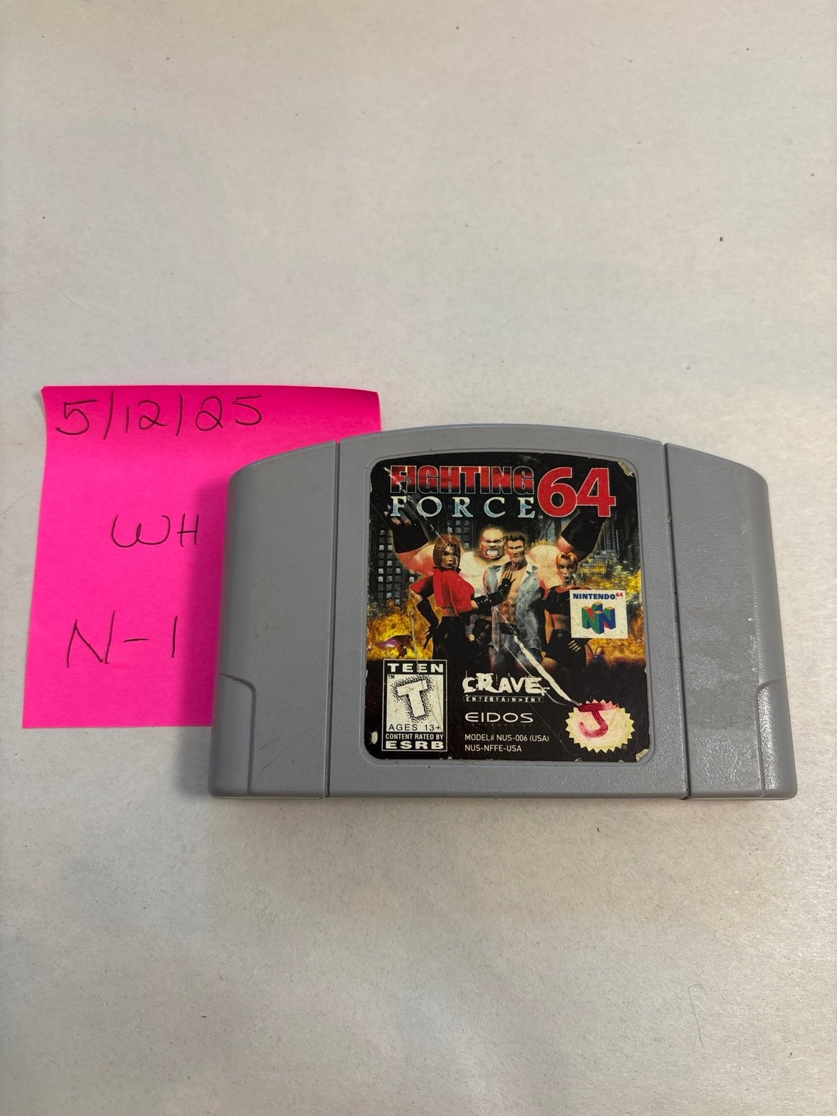 Fighting Force 64 (Nintendo 64, 1999N64 Cartridge Only - Tested Working