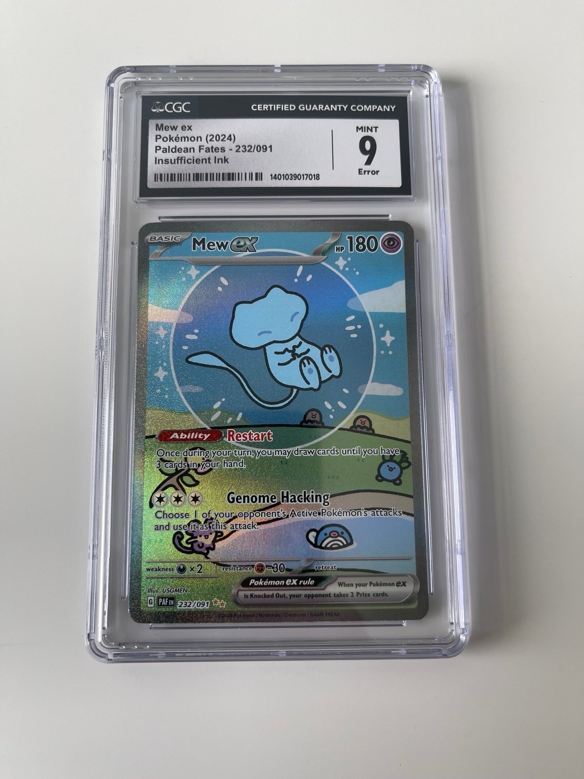 Extremely rare Pokemon mew 232 error