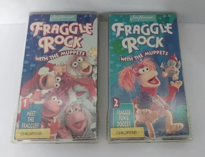 VTG 1993 Fraggle Rock With The Muppets | VHS Cassettes | LOT OF 2 | #1 and #2