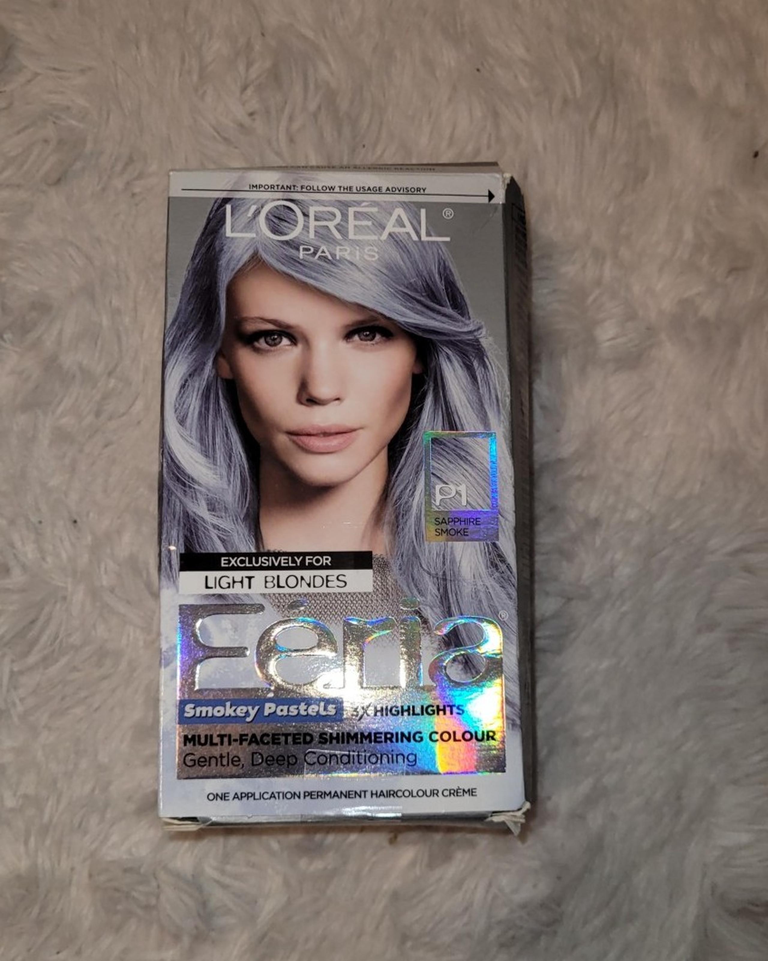Hair Color sapphire smoke for blondes Feria conditioner hair dye smoky pastels