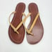 Tory Burch Flip Flops 9.5 Terra Thong Leather Yellow Sandals
