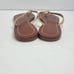 Tory Burch Flip Flops 9.5 Terra Thong Leather Yellow Sandals