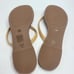 Tory Burch Flip Flops 9.5 Terra Thong Leather Yellow Sandals