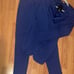 Blue pant suit