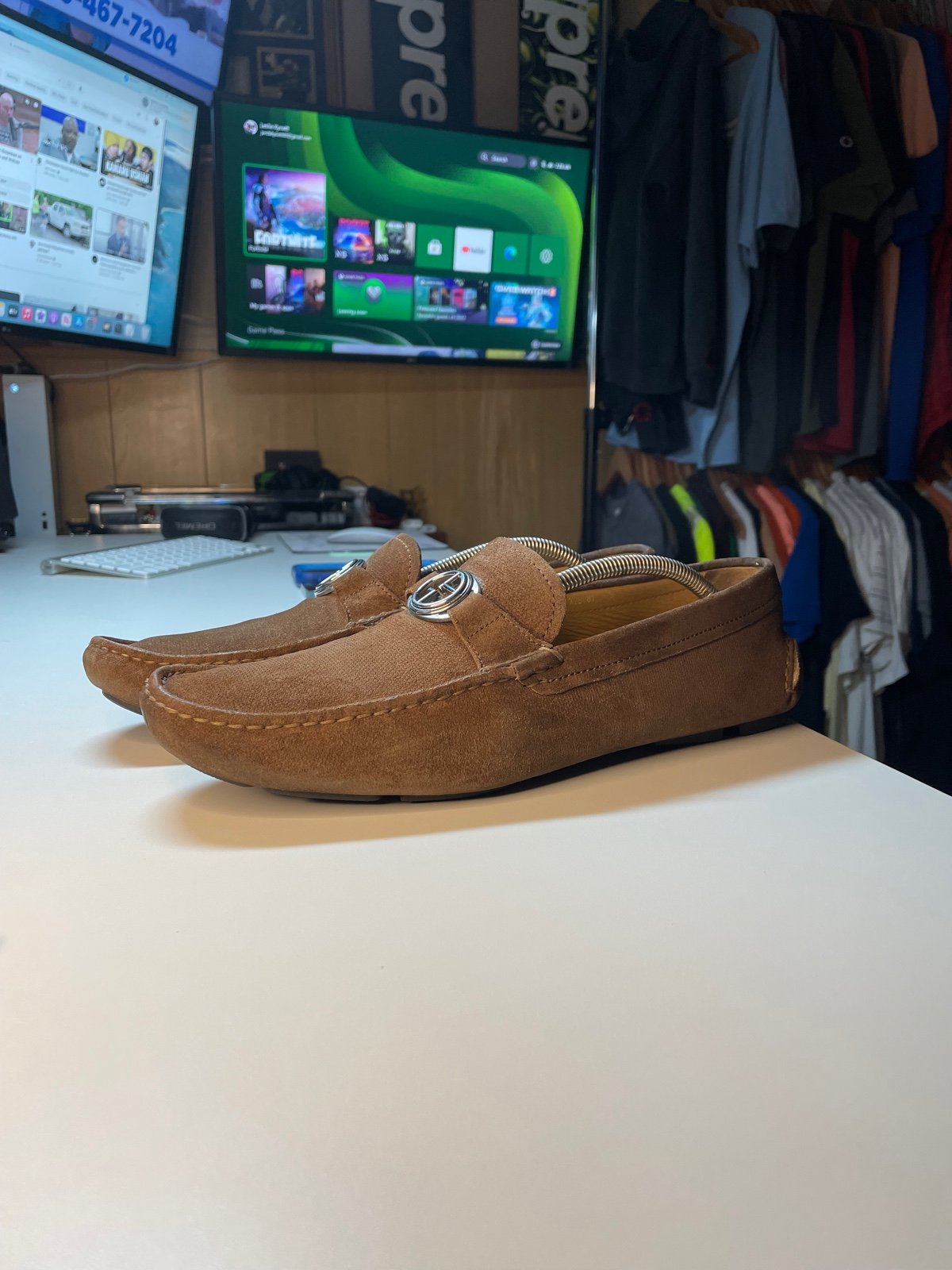 675 Giorgio Armani loafers brown suede