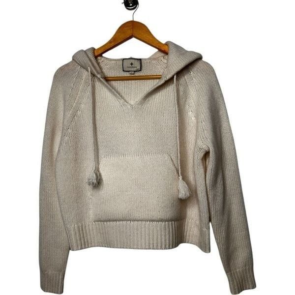 Tuckernuck White Cashmere Sweater Size XS Hoodie Casual Cozy Fall Winter