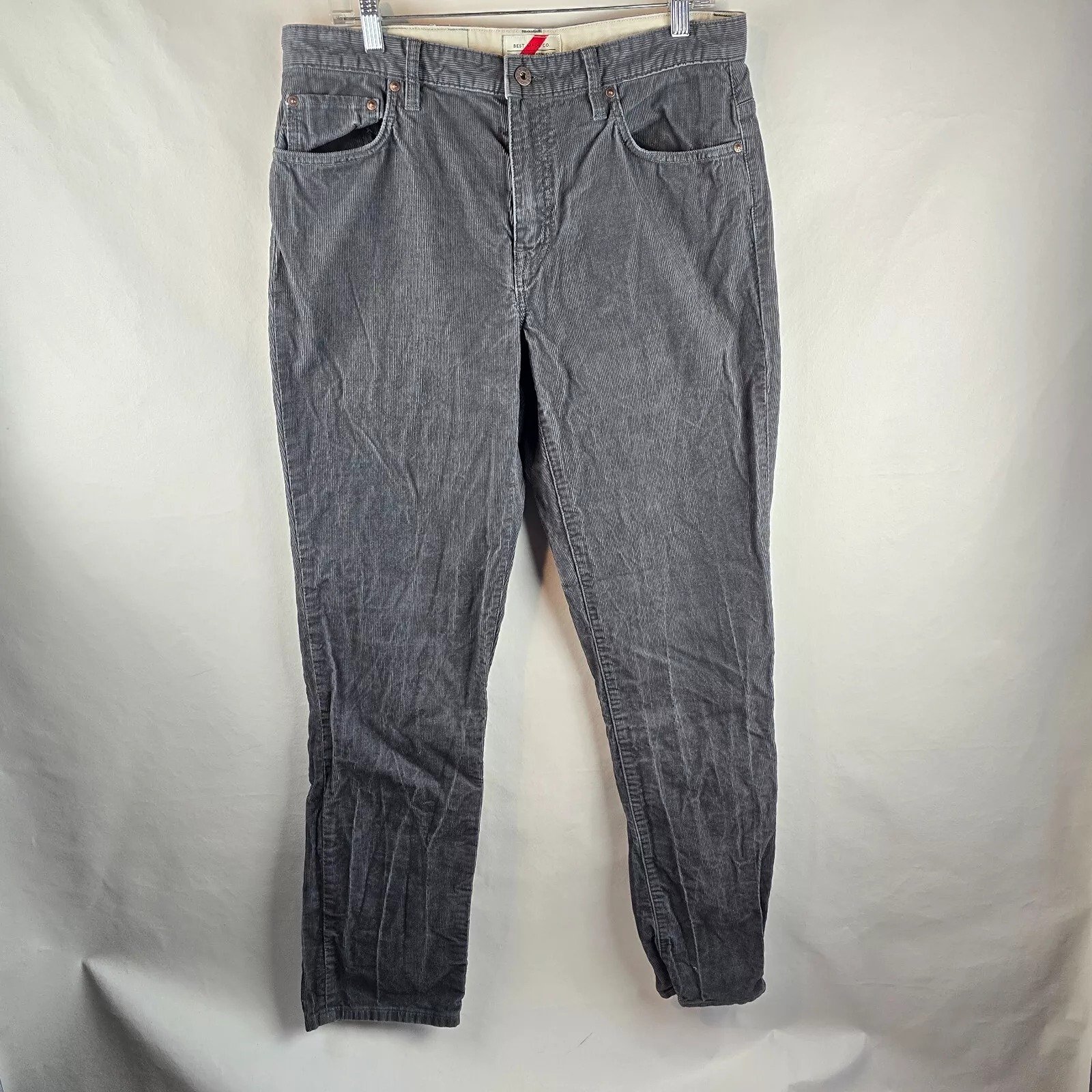 Best Made Co Pants Men 34x34 Grey Corduroy Classiccore Cabincore Outdoors Casual