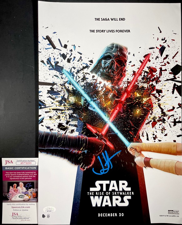 J.J. Abrams Signed Star Wars IX The Rise Of Skywalker 11x17 Poster E JSA COA