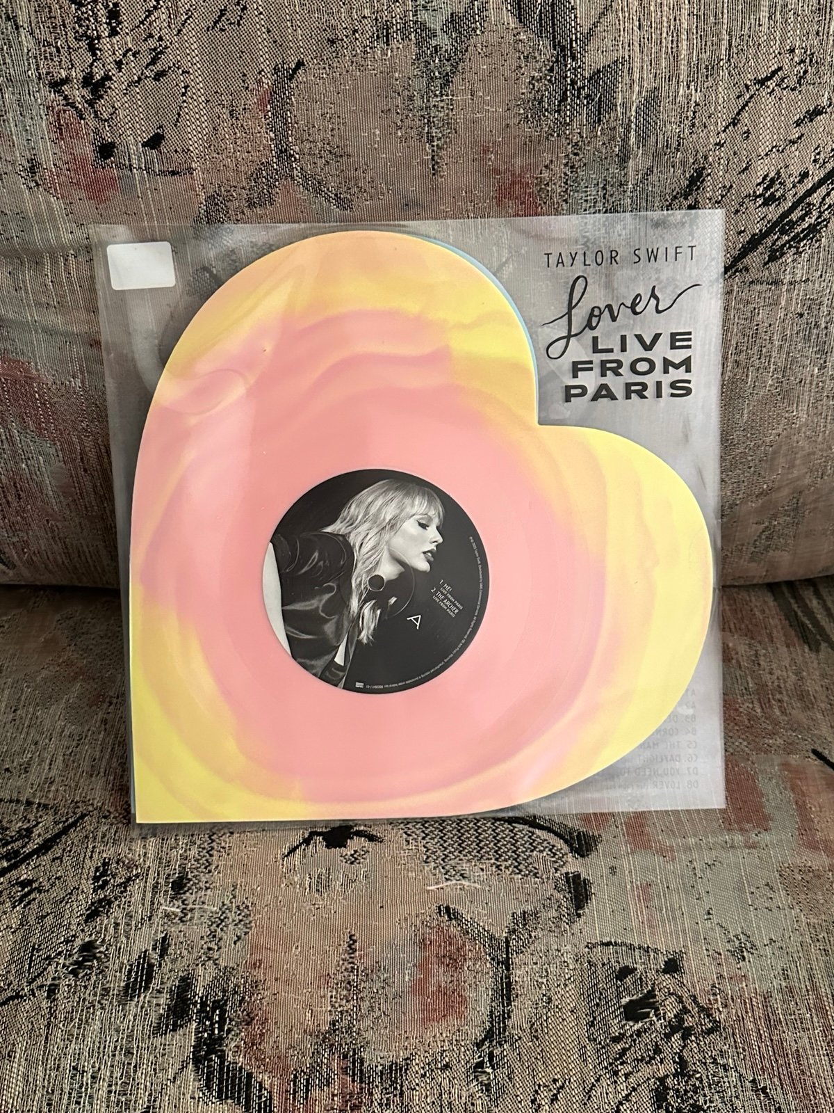 Taylor Swift Lover Live From Paris Heart-Shaped Pink Vinyl - Limited Edition