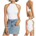 NWT Free People White Bridget Bodysuit