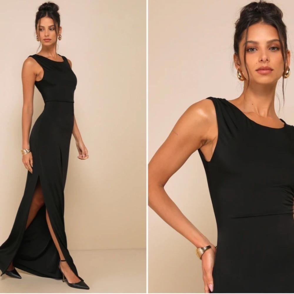 LULU's Prom Wedding Special Event Modern Chic Sexy Mermaid Maxi Dress