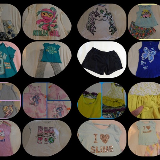 GIRLS 7 7-8 SUMMER BUNDLE 17pc (many NWT) CHILDREN'S PLACE OUTFIT TOPS SHORTS