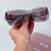 Miu Miu MU07YS 12W20I BRAND NEW Sunglasses Transparent Mauve Brown Cat Eye Women
