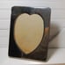 Vintage silver plate Giorgio Armani 5x7 picture frame heart shaped Y2K coquette