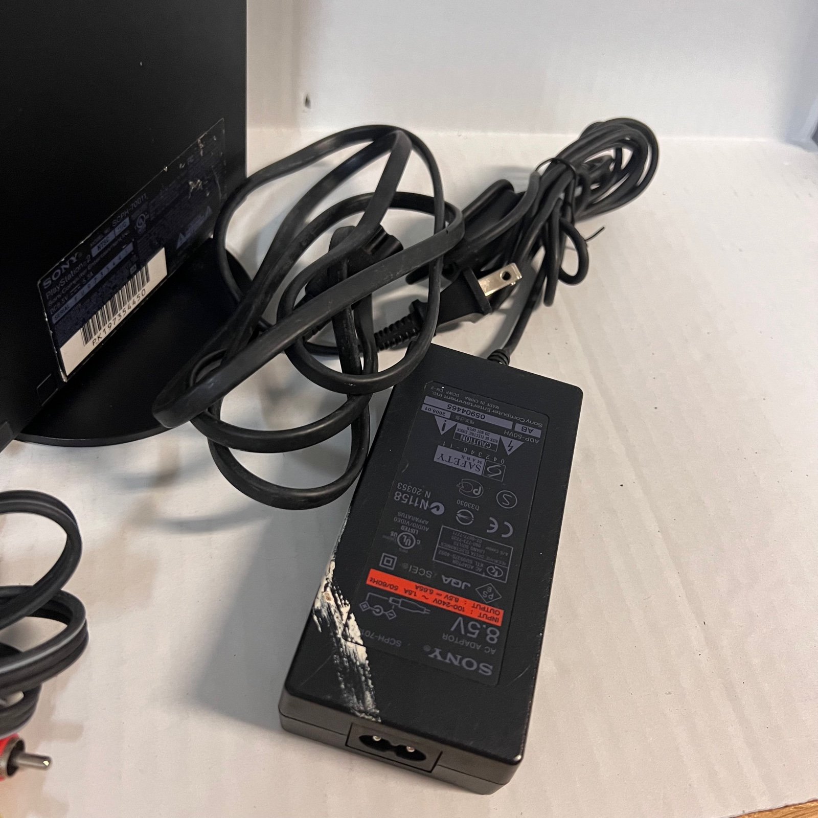 Sony PlayStation 2 PS2 Slim SCPH-70011 sales Console 2 Controllers Cords Memory Card