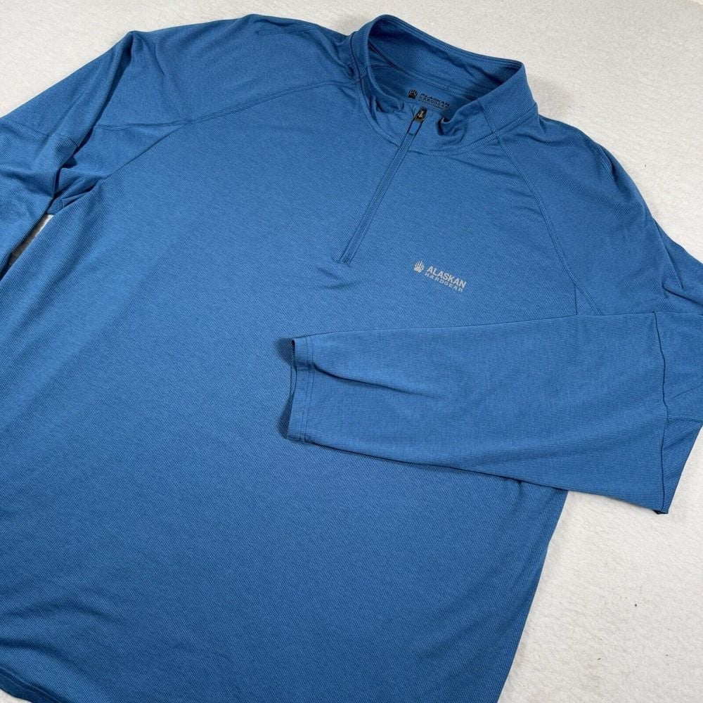 Alaskan HardGear Pullover Men 2XL Blue 1/4 Zip Performance Duluth Outdoor Hiking