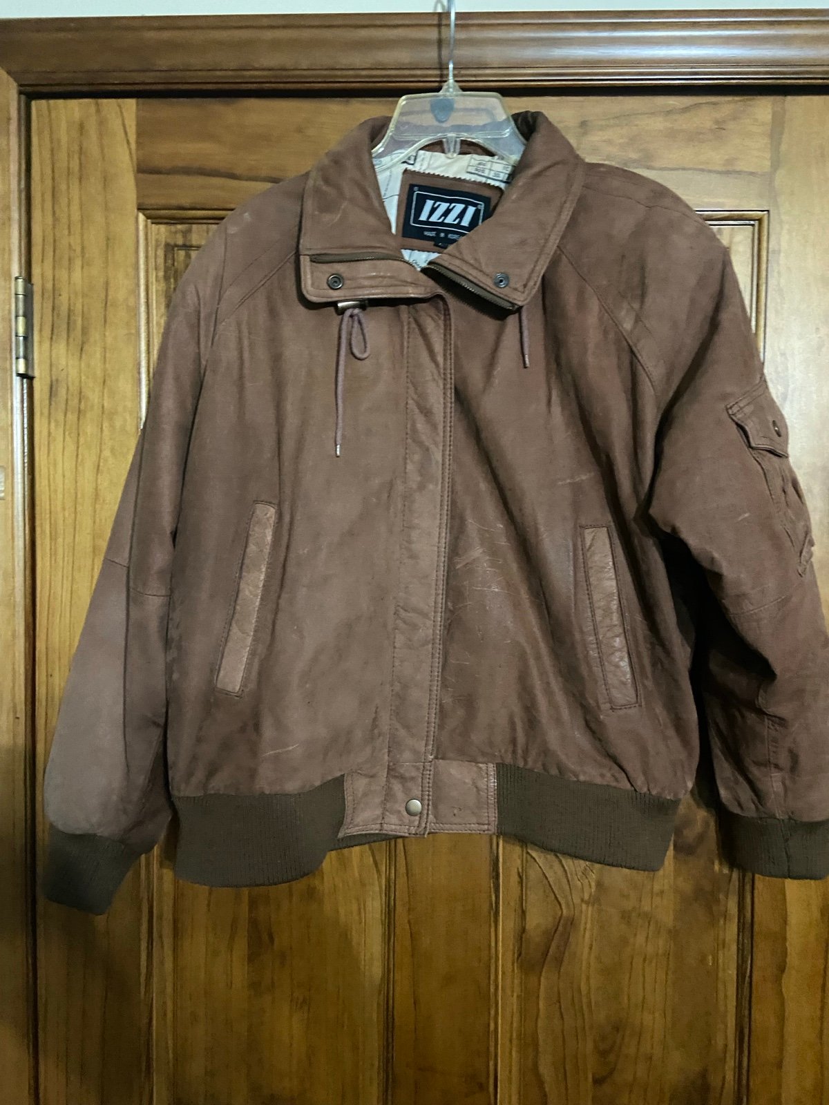 Izzi leather jacket deals