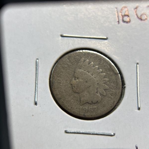 1867 Indian Head Cent Penny Better Date Coin Collection