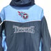 Tennessee Titans NFL Size Large Winter Parka Jacket Hooded Quilted Embroidered