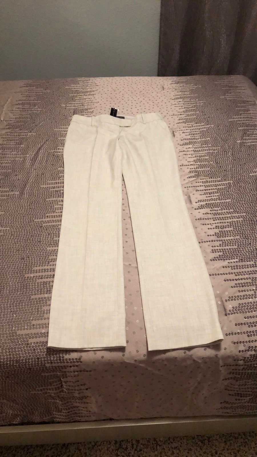 The Limited Collection Drew Fit Straight Leg Dress Pant. Front slant pockets and