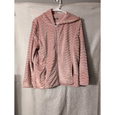 Jason Maxwell Pink Soft Cozy Full Zip Hoodie Women's Size M