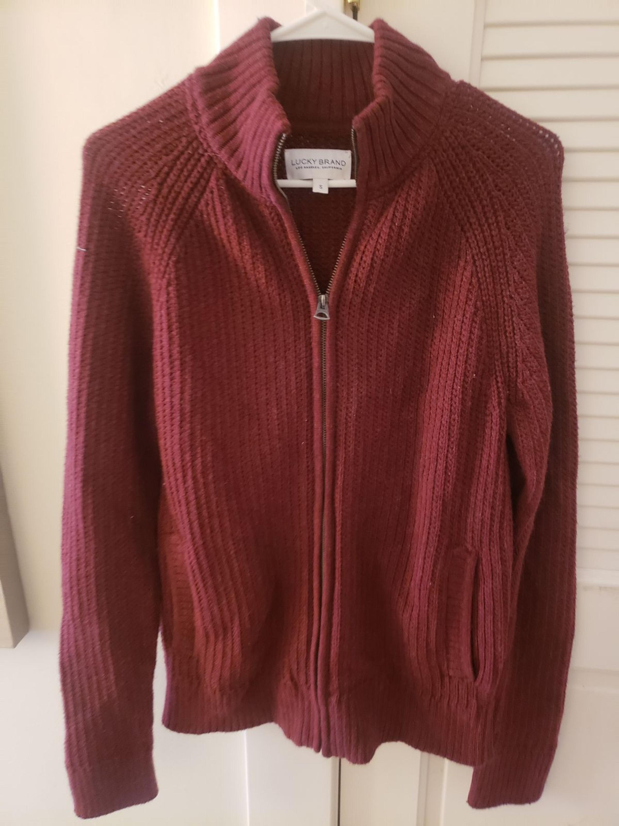 LB Mens knit full zip Sweater