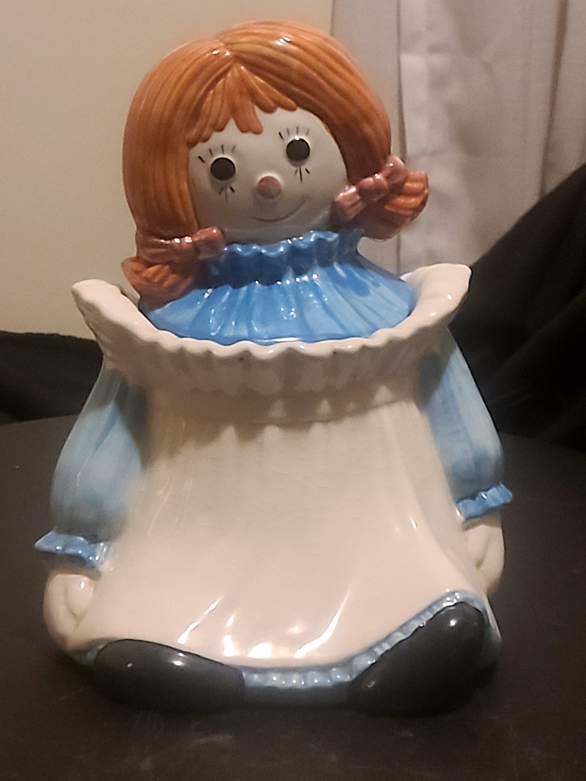 Vintage Raggedy Ann Cookie Jar Poppy Trail Potter