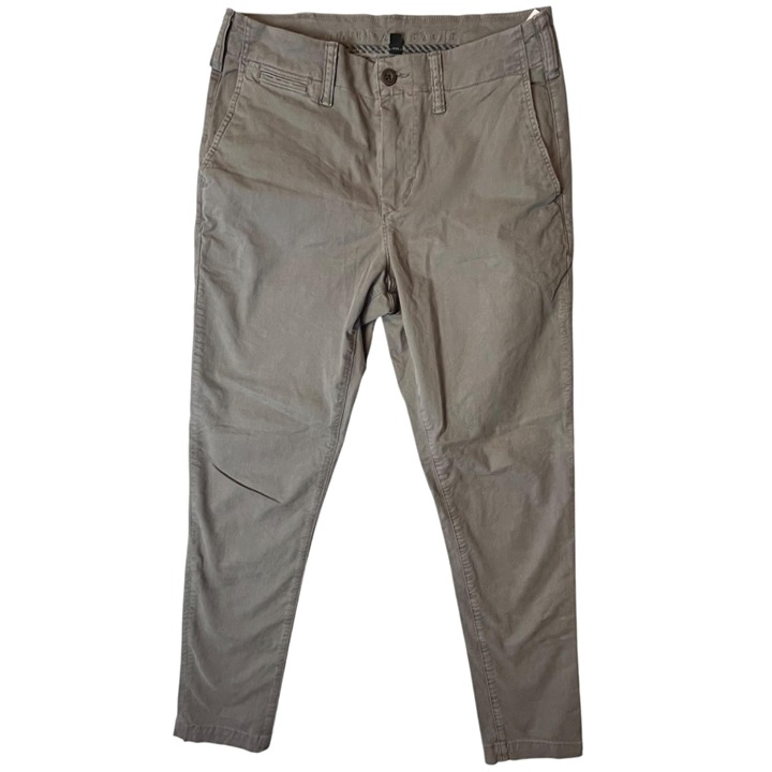 American Eagle Men's 30X32 Grey Green Chino Pants Casual Cotton Blend