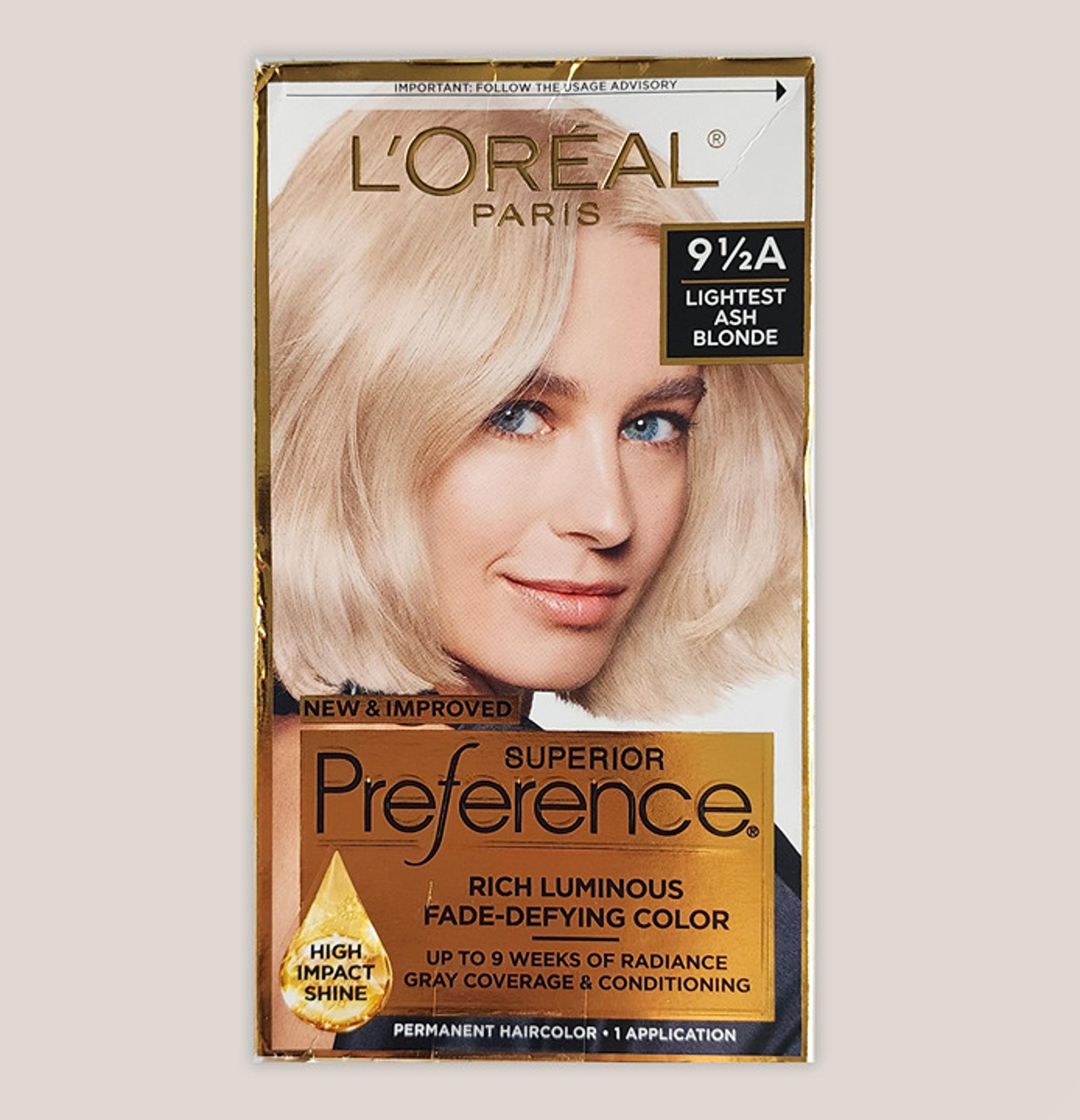 NIB Loreal Paris Superior Preference Permanent Hair Color Dye Light Ash Blonde