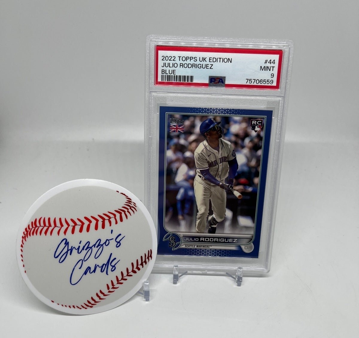 2022 Topps UK Edition Julio Rodriguez RC Blue /75