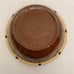 Antique Primitive Brown Stoneware 11.75”Picket Fence Mixing Dough Bowl USA.